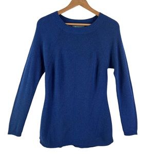 TITLE NINE Women’s Blue Merino Wool Blend Pullover Sweater Size Small